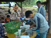 市川６団ボーイ隊晩飯準備