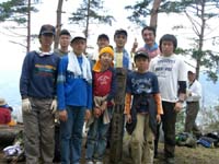 市川６団ボーイ隊倉岳山登山