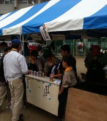 ボーイスカウト市川６団上進式