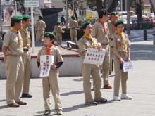 ボーイスカウト市川６団上進式