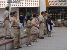 ボーイスカウト市川６団上進式